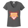 Ladies Heavy Cotton ™ 100% Cotton V Neck T Shirt Thumbnail