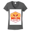 Ladies Heavy Cotton ™ 100% Cotton V Neck T Shirt Thumbnail