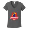 Ladies Heavy Cotton ™ 100% Cotton V Neck T Shirt Thumbnail