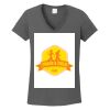 Ladies Heavy Cotton ™ 100% Cotton V Neck T Shirt Thumbnail
