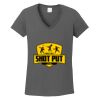 Ladies Heavy Cotton ™ 100% Cotton V Neck T Shirt Thumbnail