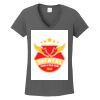 Ladies Heavy Cotton ™ 100% Cotton V Neck T Shirt Thumbnail