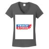 Ladies Heavy Cotton ™ 100% Cotton V Neck T Shirt Thumbnail