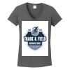 Ladies Heavy Cotton ™ 100% Cotton V Neck T Shirt Thumbnail