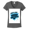 Ladies Heavy Cotton ™ 100% Cotton V Neck T Shirt Thumbnail