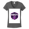 Ladies Heavy Cotton ™ 100% Cotton V Neck T Shirt Thumbnail