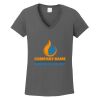 Ladies Heavy Cotton ™ 100% Cotton V Neck T Shirt Thumbnail