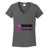 Ladies Heavy Cotton ™ 100% Cotton V Neck T Shirt Thumbnail