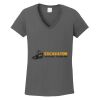 Ladies Heavy Cotton ™ 100% Cotton V Neck T Shirt Thumbnail