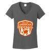 Ladies Heavy Cotton ™ 100% Cotton V Neck T Shirt Thumbnail