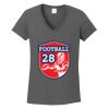Ladies Heavy Cotton ™ 100% Cotton V Neck T Shirt Thumbnail