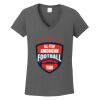 Ladies Heavy Cotton ™ 100% Cotton V Neck T Shirt Thumbnail