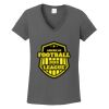 Ladies Heavy Cotton ™ 100% Cotton V Neck T Shirt Thumbnail