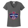 Ladies Heavy Cotton ™ 100% Cotton V Neck T Shirt Thumbnail