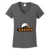Ladies Heavy Cotton ™ 100% Cotton V Neck T Shirt Thumbnail