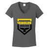 Ladies Heavy Cotton ™ 100% Cotton V Neck T Shirt Thumbnail