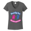 Ladies Heavy Cotton ™ 100% Cotton V Neck T Shirt Thumbnail