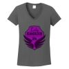 Ladies Heavy Cotton ™ 100% Cotton V Neck T Shirt Thumbnail