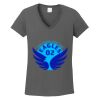 Ladies Heavy Cotton ™ 100% Cotton V Neck T Shirt Thumbnail
