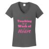 Ladies Heavy Cotton ™ 100% Cotton V Neck T Shirt Thumbnail