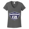 Ladies Heavy Cotton ™ 100% Cotton V Neck T Shirt Thumbnail