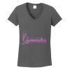 Ladies Heavy Cotton ™ 100% Cotton V Neck T Shirt Thumbnail