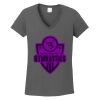 Ladies Heavy Cotton ™ 100% Cotton V Neck T Shirt Thumbnail
