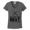 Ladies Heavy Cotton ™ 100% Cotton V Neck T Shirt Thumbnail