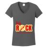 Ladies Heavy Cotton ™ 100% Cotton V Neck T Shirt Thumbnail