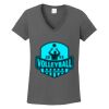 Ladies Heavy Cotton ™ 100% Cotton V Neck T Shirt Thumbnail