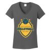 Ladies Heavy Cotton ™ 100% Cotton V Neck T Shirt Thumbnail