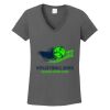 Ladies Heavy Cotton ™ 100% Cotton V Neck T Shirt Thumbnail