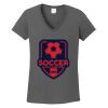 Ladies Heavy Cotton ™ 100% Cotton V Neck T Shirt Thumbnail