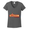 Ladies Heavy Cotton ™ 100% Cotton V Neck T Shirt Thumbnail