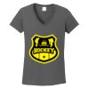 Ladies Heavy Cotton ™ 100% Cotton V Neck T Shirt Thumbnail