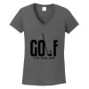 Ladies Heavy Cotton ™ 100% Cotton V Neck T Shirt Thumbnail