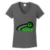 Ladies Heavy Cotton ™ 100% Cotton V Neck T Shirt Thumbnail