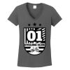 Ladies Heavy Cotton ™ 100% Cotton V Neck T Shirt Thumbnail