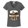 Ladies Heavy Cotton ™ 100% Cotton V Neck T Shirt Thumbnail