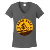 Ladies Heavy Cotton ™ 100% Cotton V Neck T Shirt Thumbnail