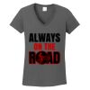 Ladies Heavy Cotton ™ 100% Cotton V Neck T Shirt Thumbnail