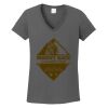 Ladies Heavy Cotton ™ 100% Cotton V Neck T Shirt Thumbnail