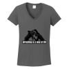 Ladies Heavy Cotton ™ 100% Cotton V Neck T Shirt Thumbnail