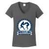 Ladies Heavy Cotton ™ 100% Cotton V Neck T Shirt Thumbnail