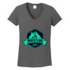 Ladies Heavy Cotton ™ 100% Cotton V Neck T Shirt Thumbnail