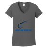 Ladies Heavy Cotton ™ 100% Cotton V Neck T Shirt Thumbnail
