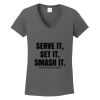 Ladies Heavy Cotton ™ 100% Cotton V Neck T Shirt Thumbnail