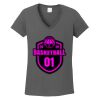 Ladies Heavy Cotton ™ 100% Cotton V Neck T Shirt Thumbnail