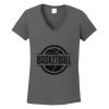 Ladies Heavy Cotton ™ 100% Cotton V Neck T Shirt Thumbnail