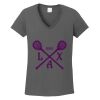 Ladies Heavy Cotton ™ 100% Cotton V Neck T Shirt Thumbnail